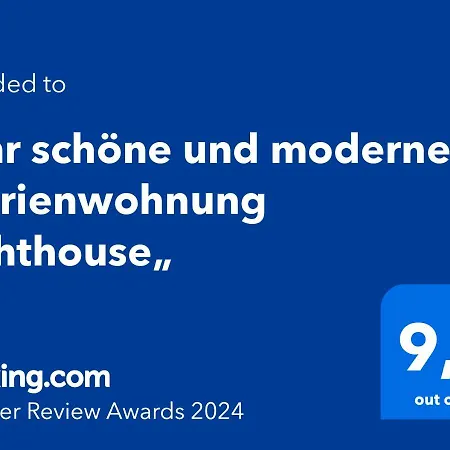 Sehr Schoene Und Moderne „ferienwohnung Lighthouse„ Lejlighed